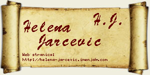 Helena Jarčević vizit kartica